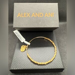 💛ALEX AND ANI💛Nugget Beaded Bangle Bracelet in Rafaelian Gold/NWT